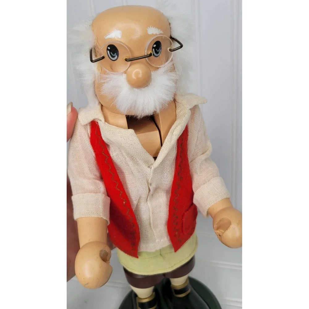 Vintage Zims‎ By Whitehurst Hand Crafted Santa Claus Clock Nutcracker